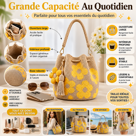 🌻✨ Le sac bohème fait main qui va sublimer toutes vos tenues d'été !