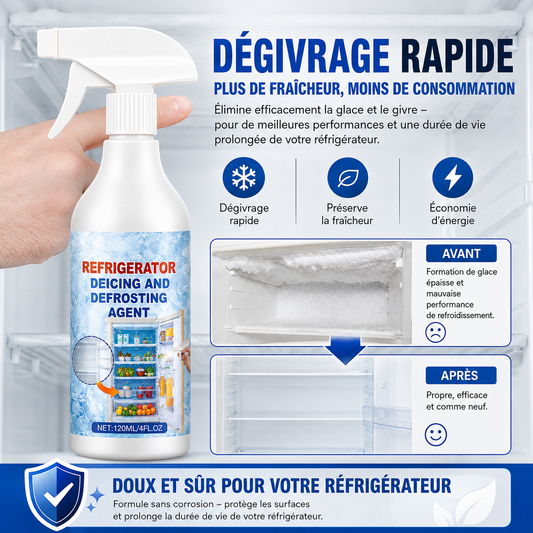🔥 PROMOTION LIMITÉE : -50 % ! 🧊 Spray Dégivrant Réfrigérateur & Congélateur – Élimine le givre en quelques minutes