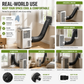 🥳 Promo 2026 ! 💞 50 000+ vendus ! 👵❤️ Housse isolante pour tuyaux de clim – zip, réutilisable, esthétique & isolante pour intérieur ❄️🏠