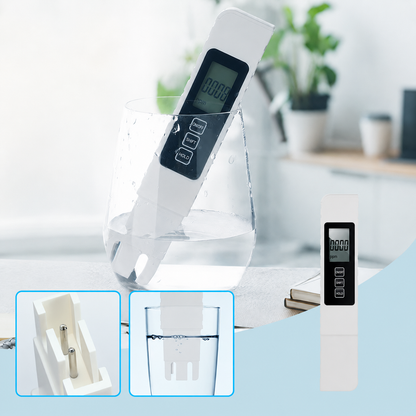 💧✅ Testeur de qualité de l'eau TDS 3 en 1 – Écran LCD numérique, haute précision 💦 Idéal pour les aquariums, l'eau potable et la maison – Mesure rapide et précise