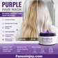 💜✨ Masque capillaire violet hydratant pour cheveux clairs, soin réparateur parfum longue durée anti-reflets jaunes ✨