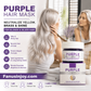 💜✨ Masque capillaire violet hydratant pour cheveux clairs, soin réparateur parfum longue durée anti-reflets jaunes ✨