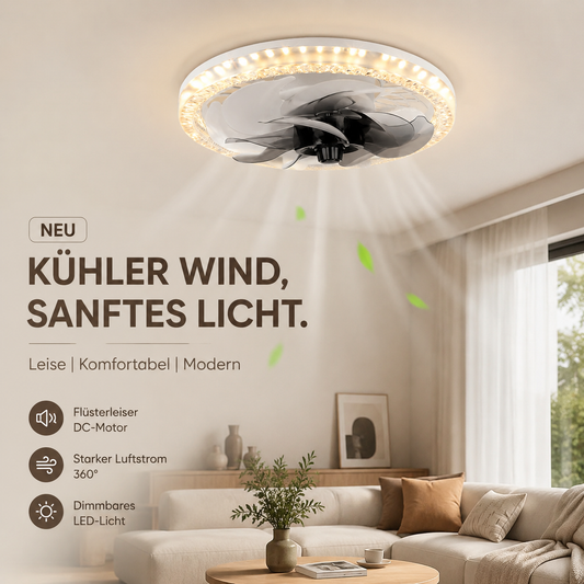 📢📢 50 % DE RÉDUCTION !! 🥳 LIVRAISON GRATUITE 💞💨 Ventilateur 2 en 1 silencieux et réglable avec télécommande et lumière pour la chambre