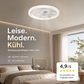 📢📢 50 % DE RÉDUCTION !! 🥳 LIVRAISON GRATUITE 💞💨 Ventilateur 2 en 1 silencieux et réglable avec télécommande et lumière pour la chambre