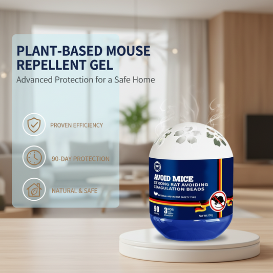 🐭🌿 Gel répulsif à souris d'origine végétale pour l'intérieur – Protection non toxique aux huiles essentielles 100 % naturelles 🚫✨ Efficace et inodore pour la maison, la cuisine et le sous-sol ✅