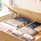 🧳💨 Sacs de rangement sous vide sans pompe : il suffit de presser et de sceller, sans pompe. Gain de place de 80 %, vêtements secs et sans poussière. Idéal pour le linge de lit encombrant et les vêtements saisonniers. 🛏️🗄️
