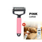 Brosse double face pour le soin des poils d'animaux