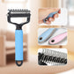Brosse double face pour le soin des poils d'animaux