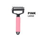 Brosse double face pour le soin des poils d'animaux
