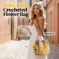 🌻 Sac crocheté à la main avec motif floral – mélange de coton léger, spacieux et bohème – parfait pour l'été et la plage