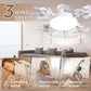 💡 50% DE RÉDUCTION – Ventilateur de Plafond avec Lumière LED – Pales Pliables, Télécommande, 3 Températures – Design Moderne & Économie d’Énergie 🌀
