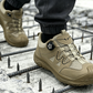 Chaussures de sécurité pour hommes avec embout en acier et système de laçage à molette