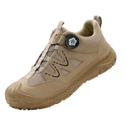 Chaussures de sécurité pour hommes avec embout en acier et système de laçage à molette