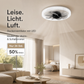 📢📢 50 % DE RÉDUCTION !! 🥳 LIVRAISON GRATUITE 💞💨 Ventilateur 2 en 1 silencieux et réglable avec télécommande et lumière pour la chambre